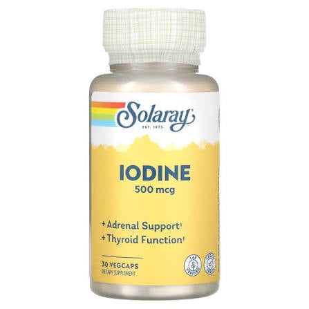 Solaray IODINE   500mcg    30vegcaps