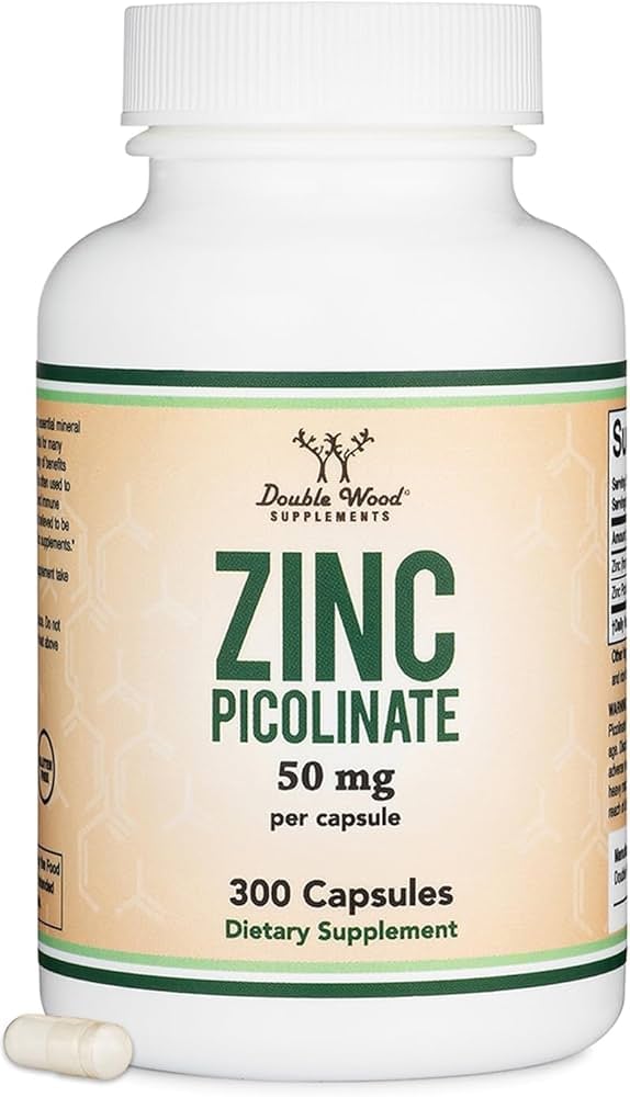 Double Wood Zinc Picolinate - 300 x 50 mg capsules
