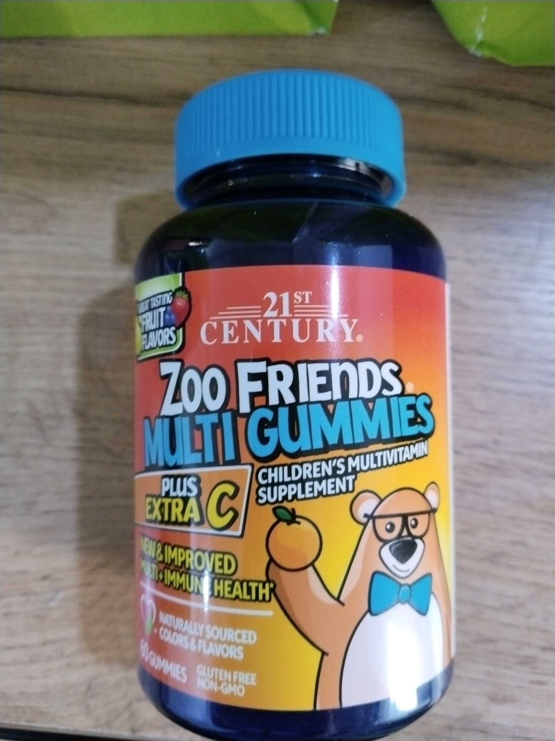 Zoo Friends Multi Gummies, Plus Extra C, 21st Century, 60 шт.