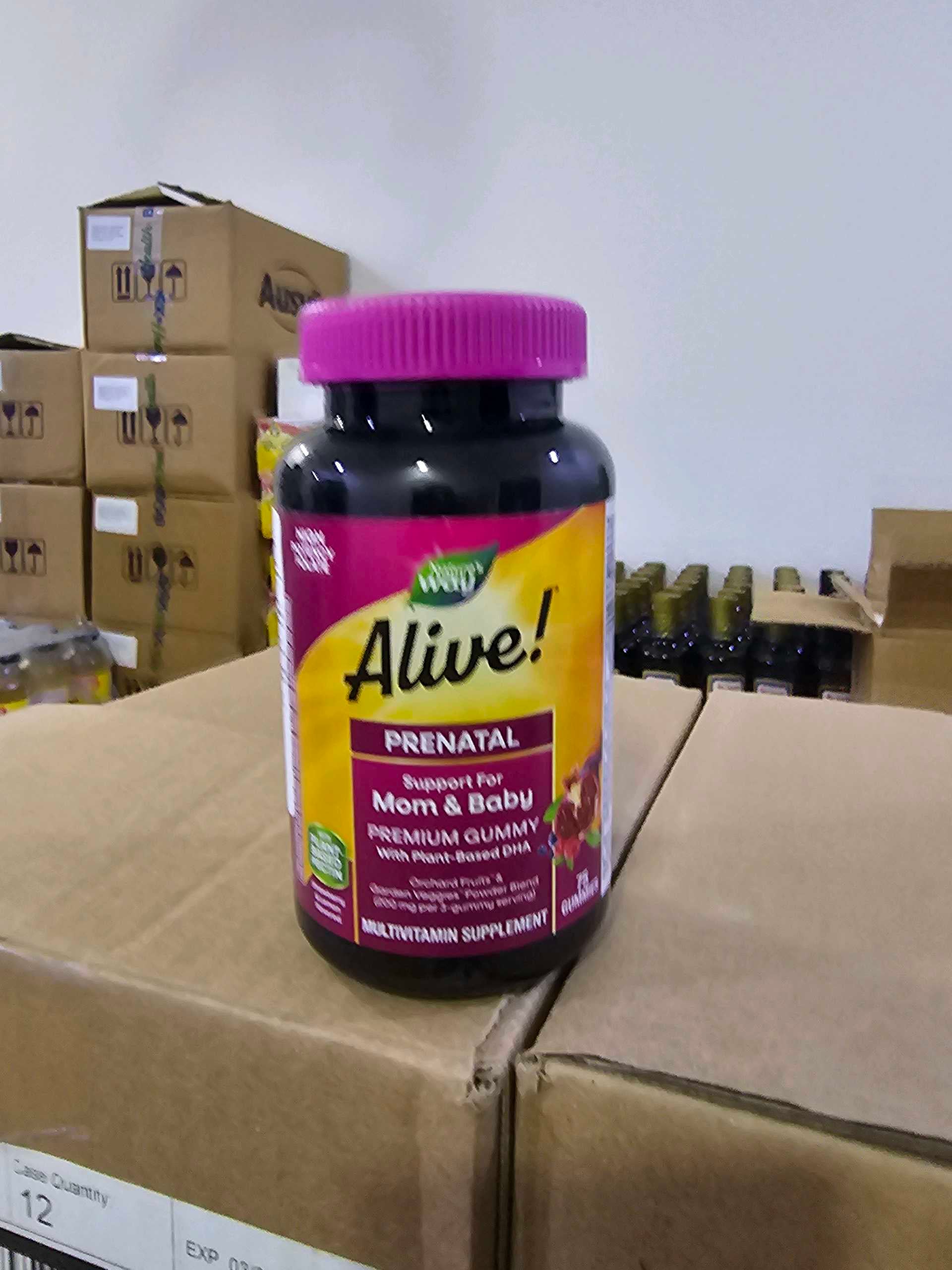 NATURE'S WAY ALIVE PRENATAL MOM & BABY MULTI VITAMIN   75 GUMMIES