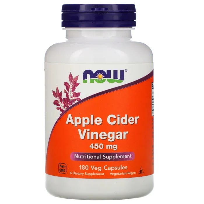 NOW APPLE CIDER VINEGAR 450MG 180 VEG CAP