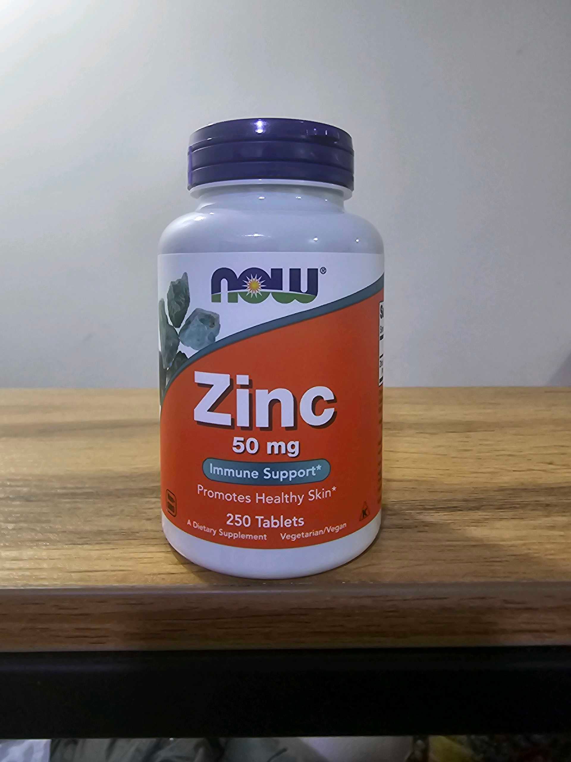 Now Zinc 50 mg 250 tabs