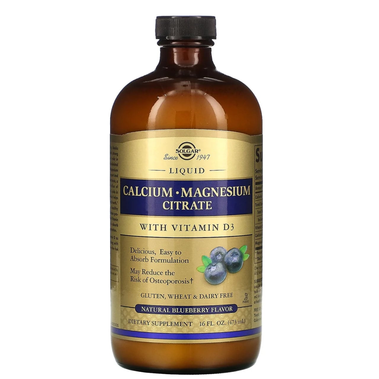SOLGAR LIQUID CALCIUM MAGNESIUM CITRATE