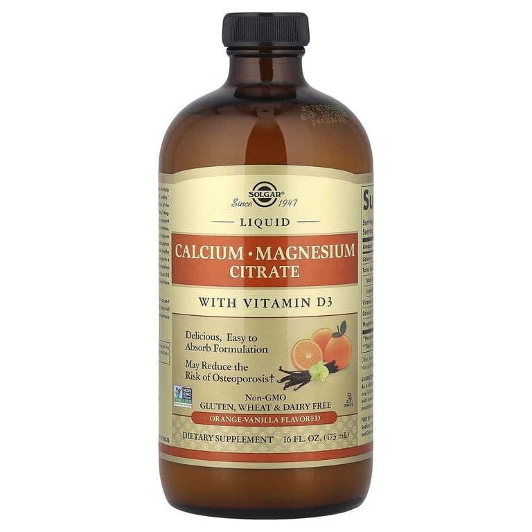 Solgar liquid calcium magnesium citrate