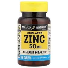 mason NaturalChelated Zinc 50 mg 100 tab