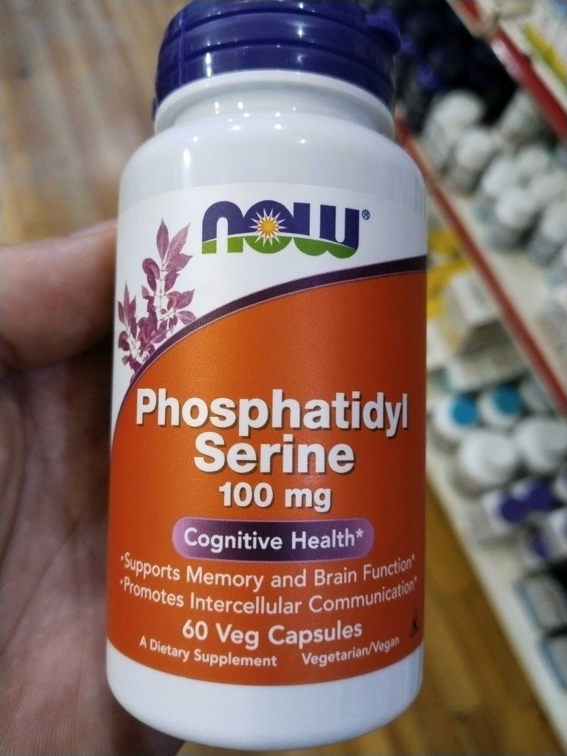 NOW FOODS PHOSPHATIDYL SERINE 100MG 60CT