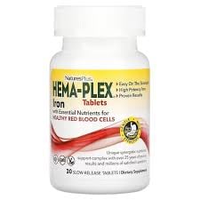 Natures plus Hema Plex Iron 30 tab