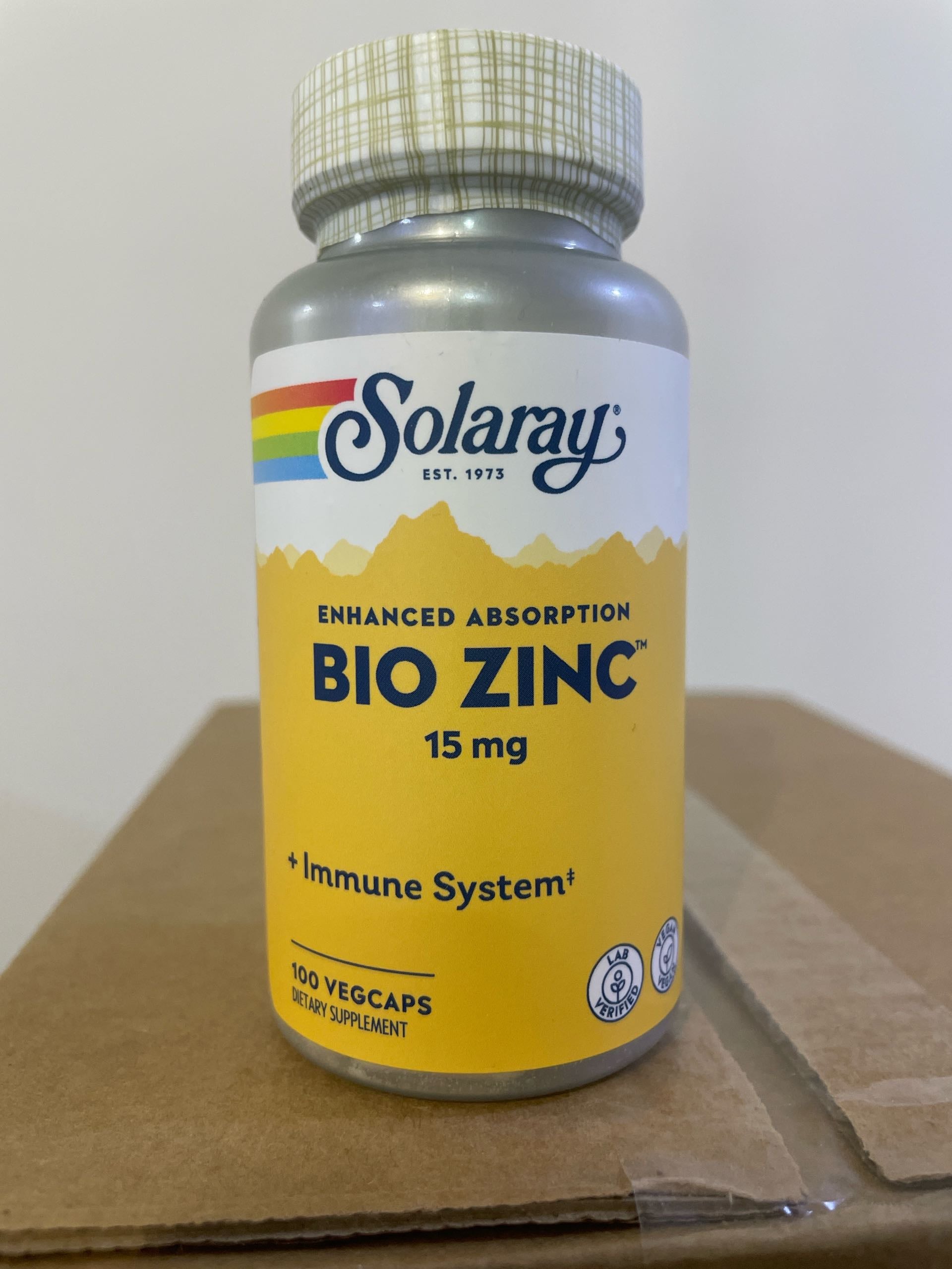 Solaray Bio Zinc 100 caps