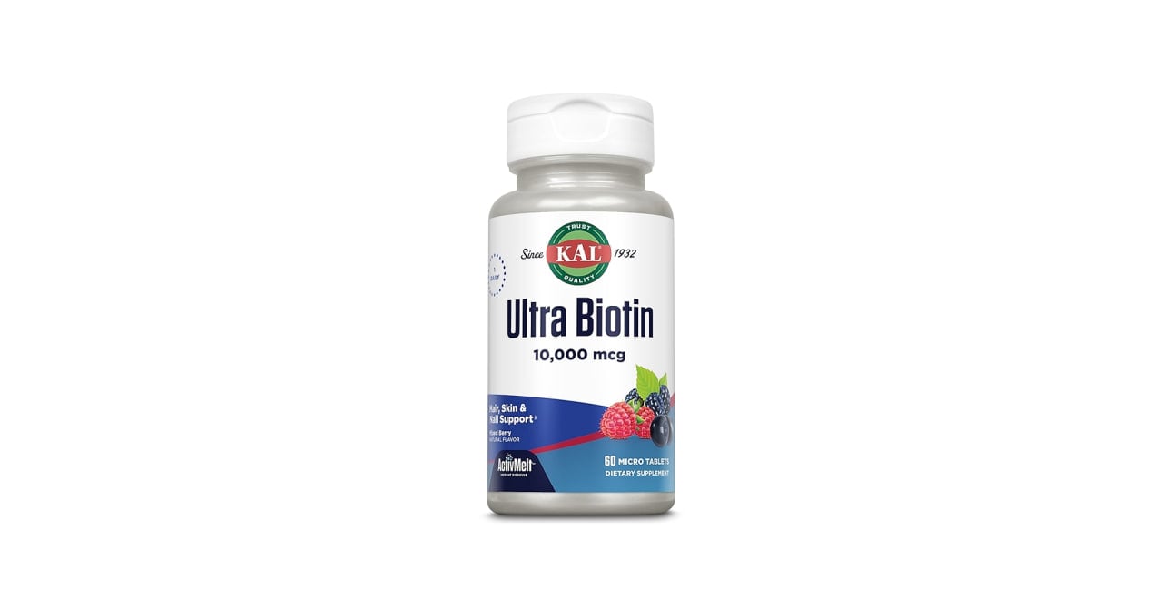 KAL, Ultra Biotin, ActivMelt™, Mixed Berry, 10,000 mcg, 60 Micro Tablets