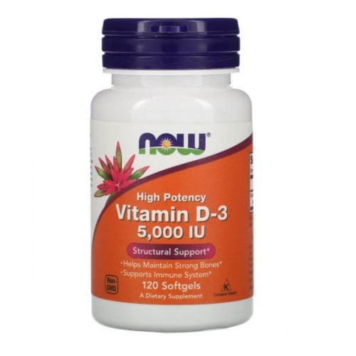 NOW FOODS VITAMIN D3 5000 HIGH POTENCY