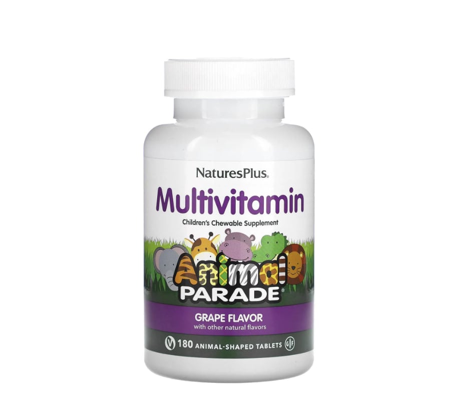 Nature's Plus Animal Parade Multi-Vitamin and Mineral, Grape Flavor, 180 Animals