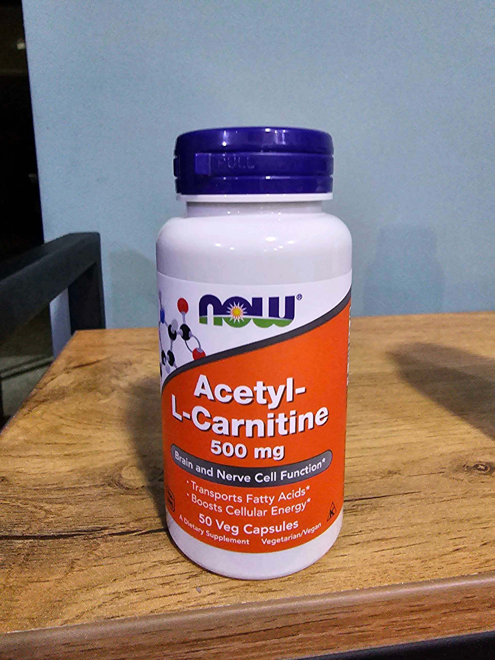 NOW ACETYL- L-CARNITINE 500MG 50 CAPS