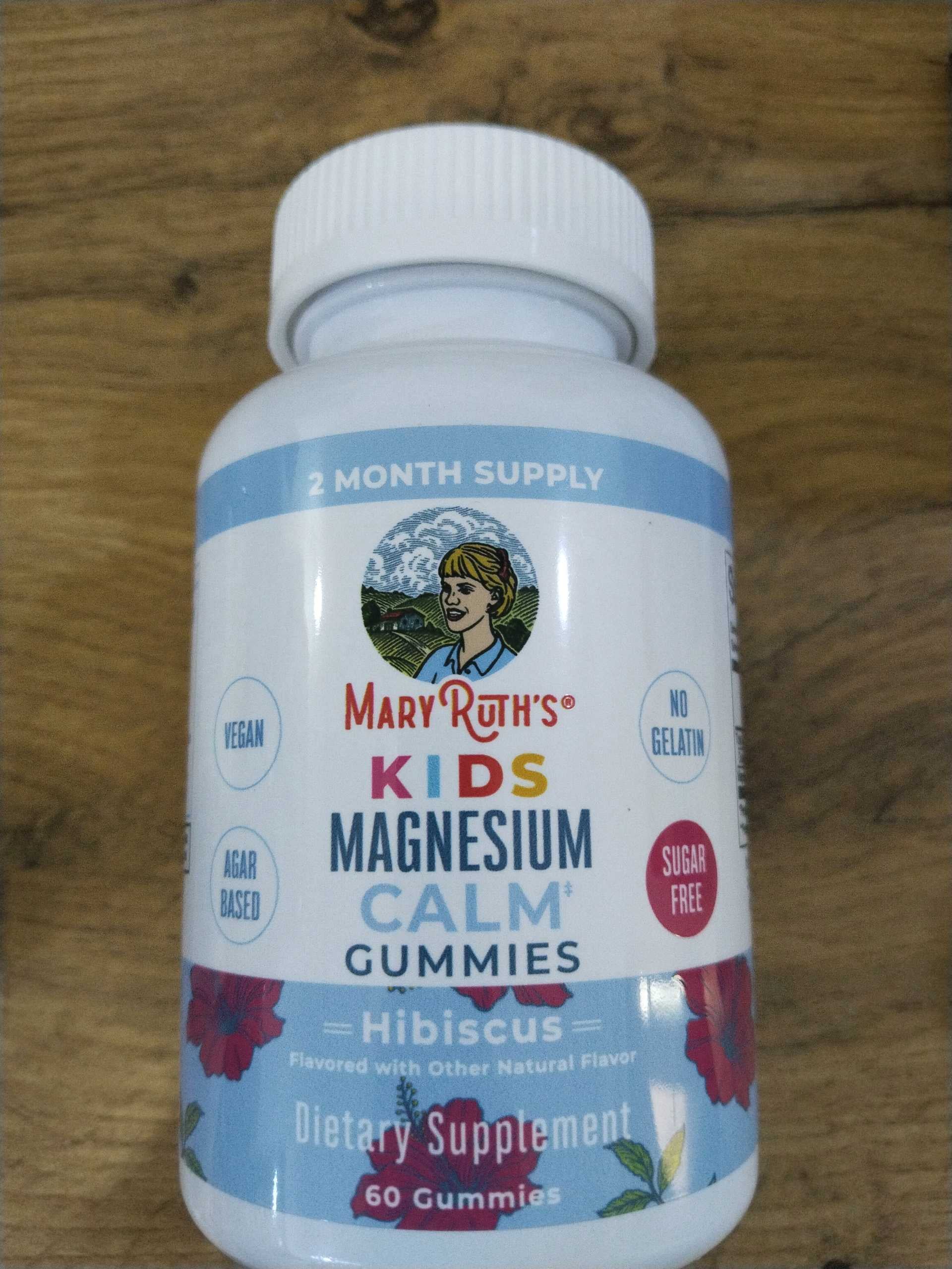 Mary Ruths Kids Magnesium Calm Gummies Hibiscus