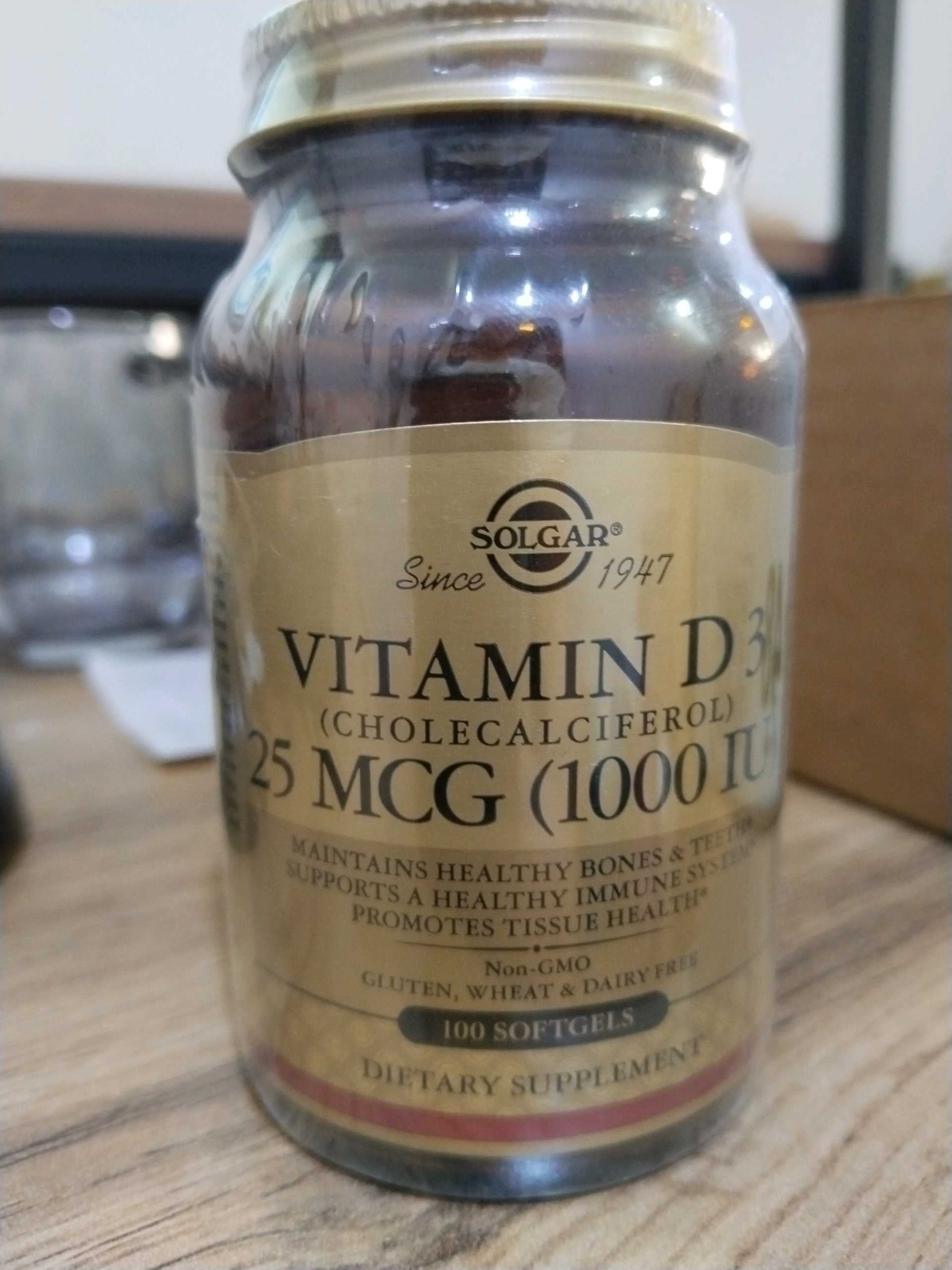Solgar, Vitamin D3, 25 mcg (1,000 IU)