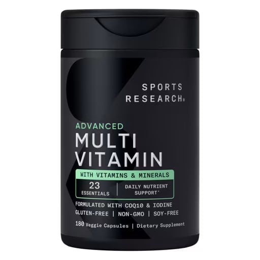Sports Research, Advanced Multivitamin, 23 Essentials 180 Veggie Capsules