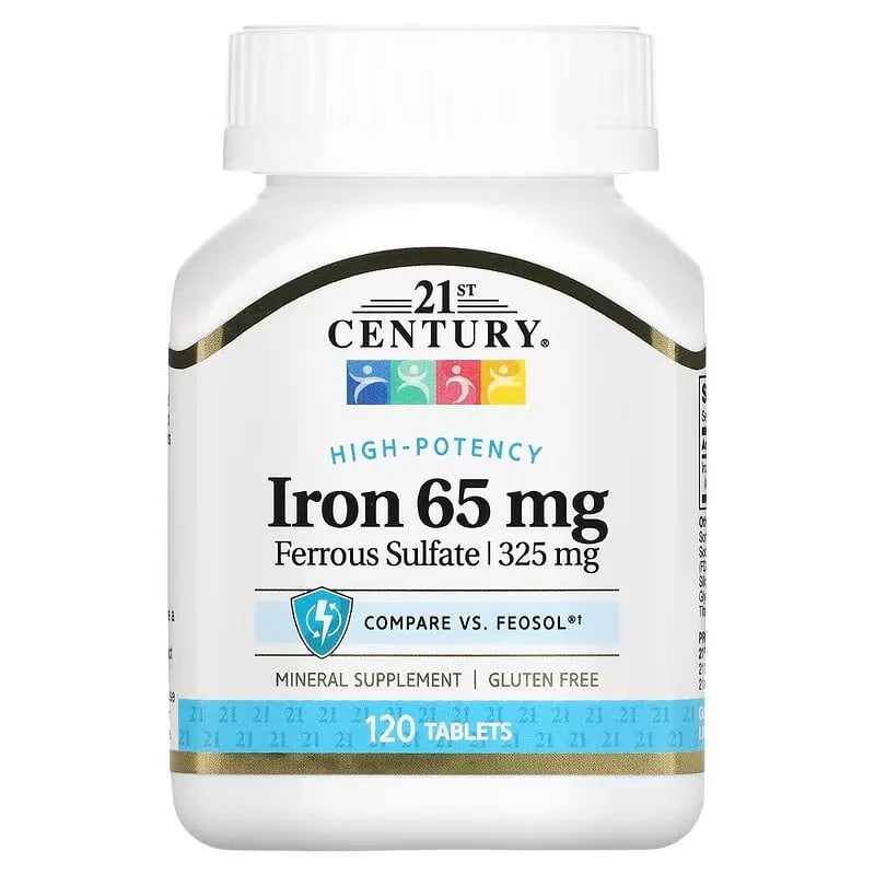 Iron 65 mg 120 tab 21st