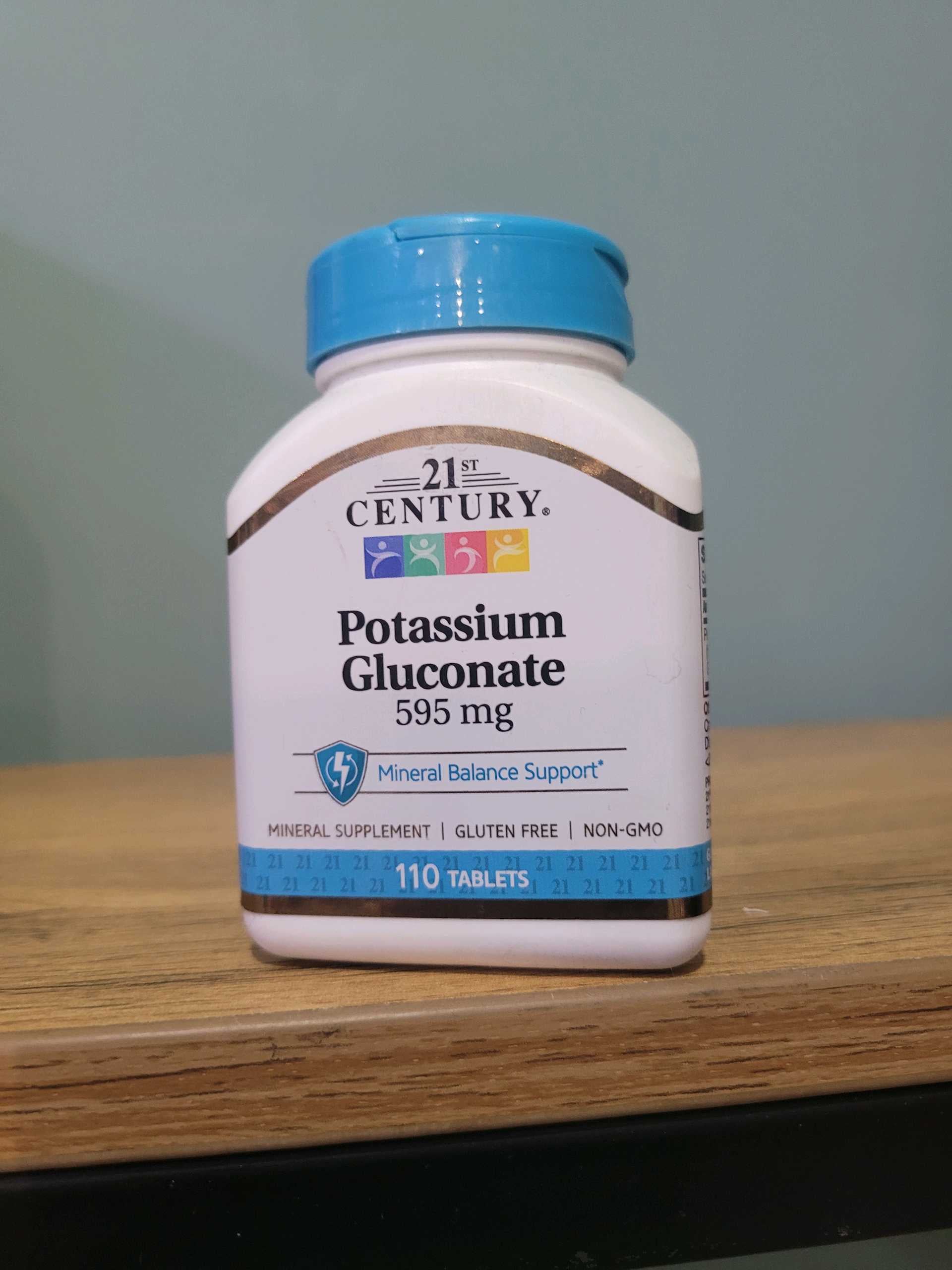 21ST CENTURY, POTASSIUM GLUCONATE, 595 MG, 110 TABLETS