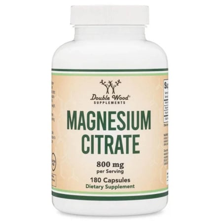 DoubleWood Magnesium Citrate - 180 x 400 mg capsules