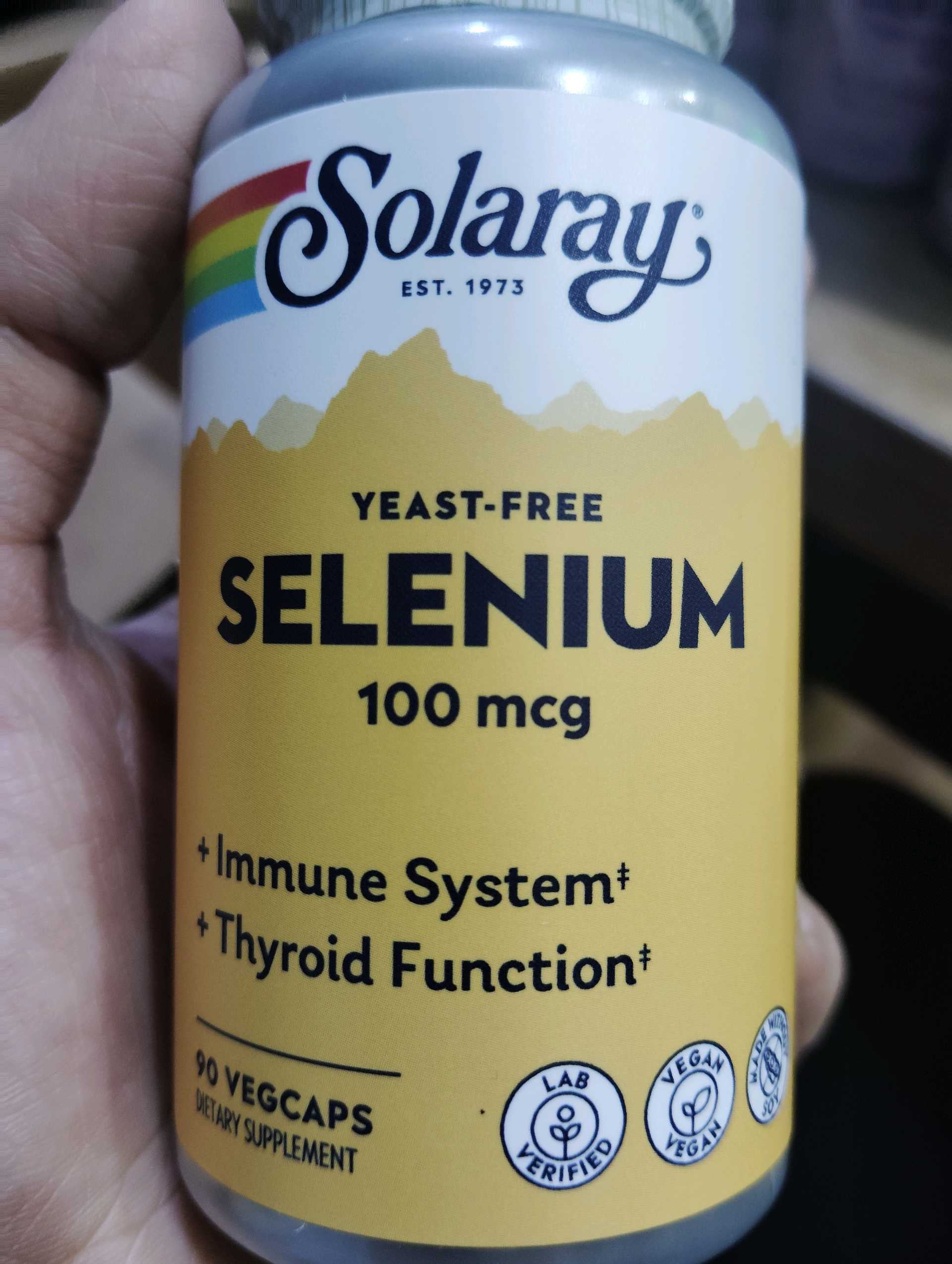 Solaray Selenium 100mg 90 vcap