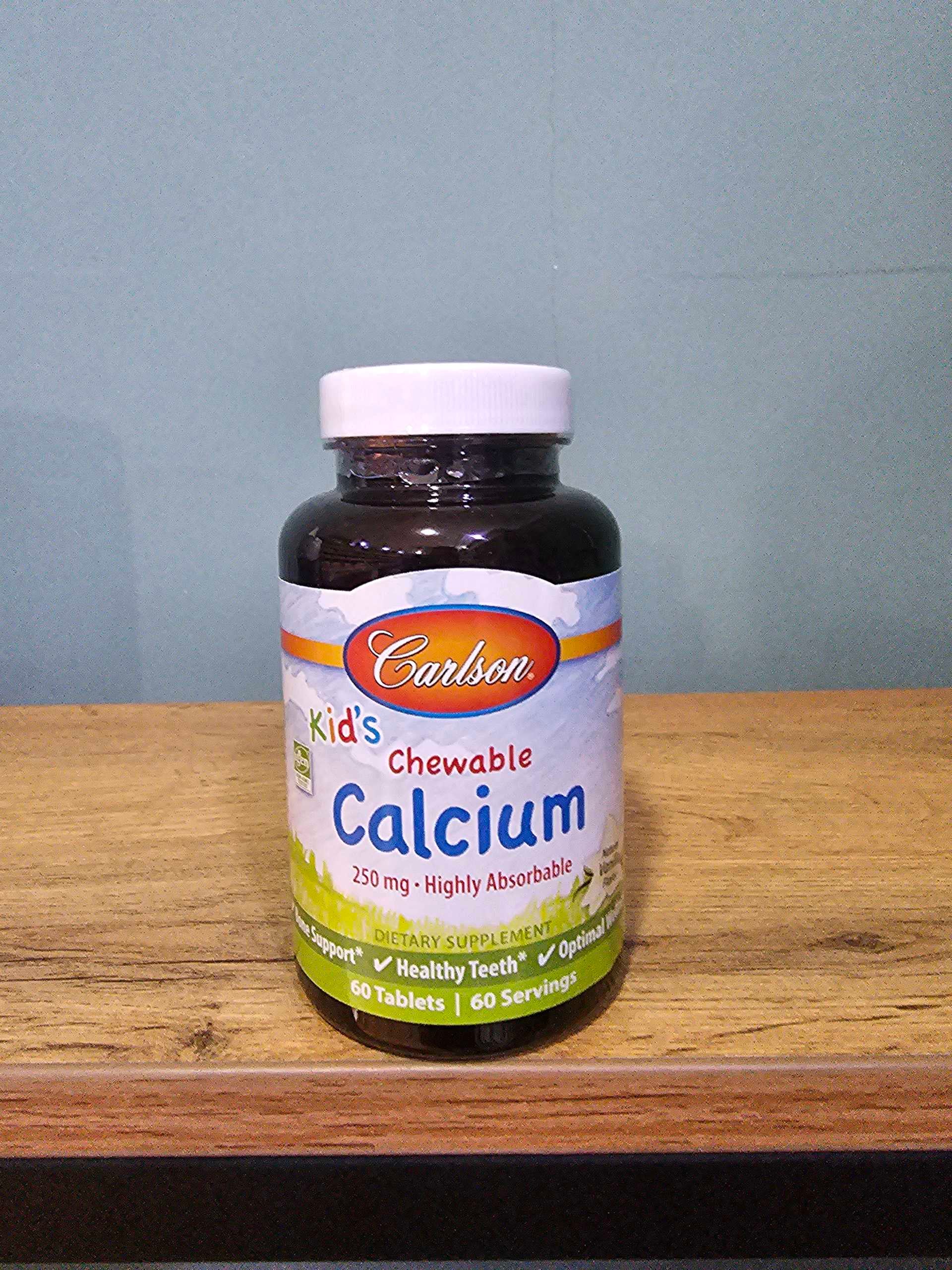 Carlson Kids Chewable Calcium 60tab