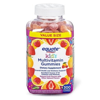 equate kids Multivitamin Gummies 300 veg gummies