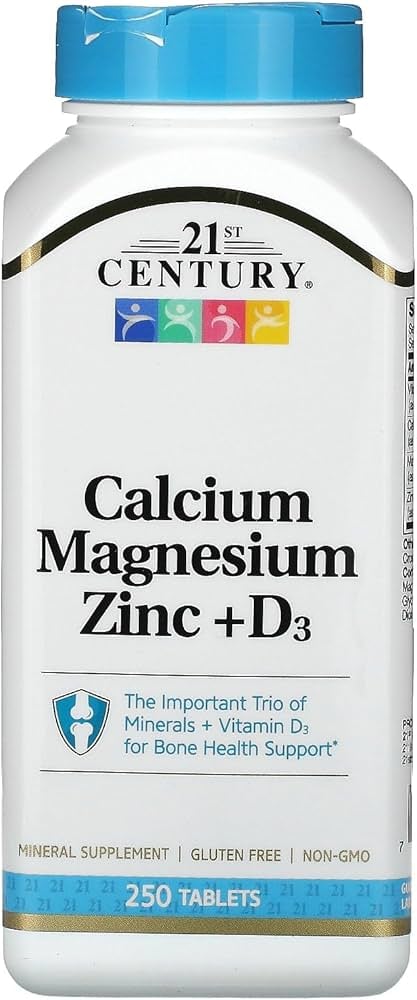 21ST CALSIUM MAGNESIUM Zinc+D3 250TAB