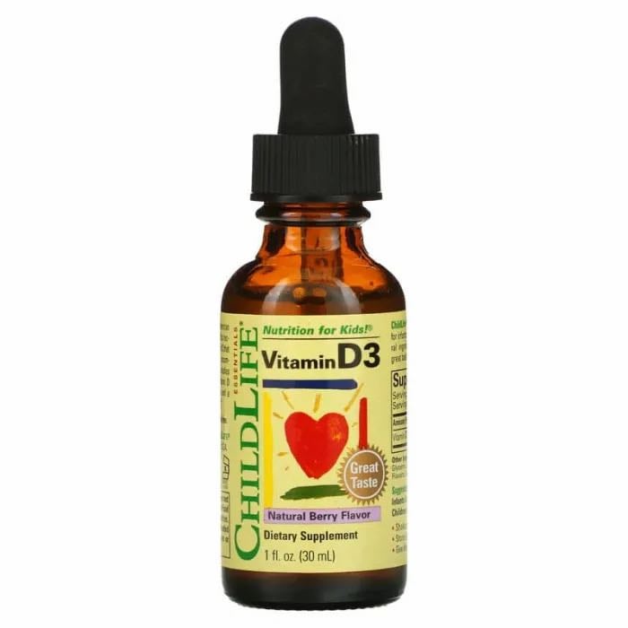 ChildLife Essentials, Vitamin D3, Natural Berry, 12.5 mcg (500 IU), 1 fl oz (30 ml)