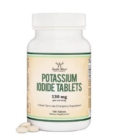 DoubleWood Potassium Iodide Tablets 130 mg 180 tabs