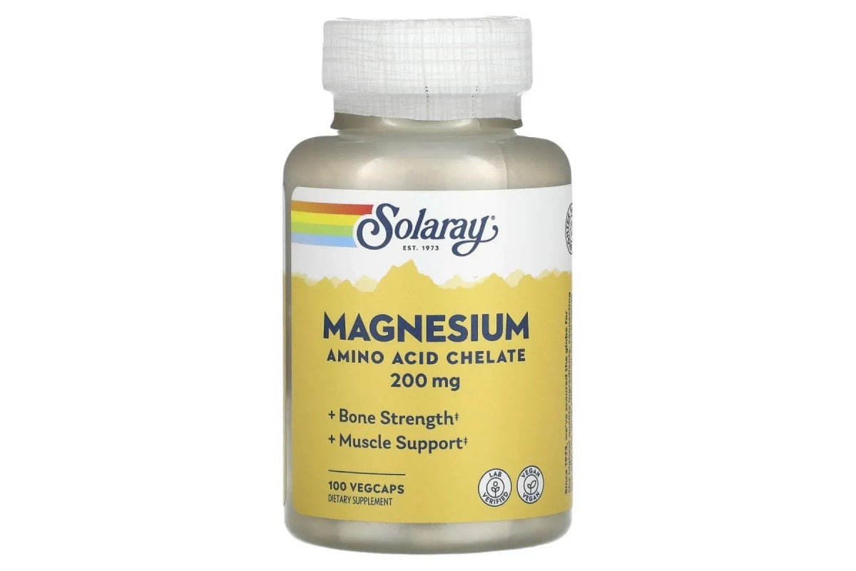 Solaray, Magnesium, 200 mg, 100 VegCaps