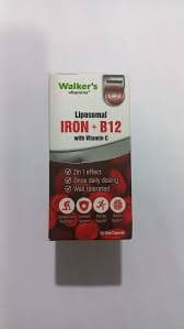 WALKERS IRON-B12 LIPOSOMAL 30CAP
