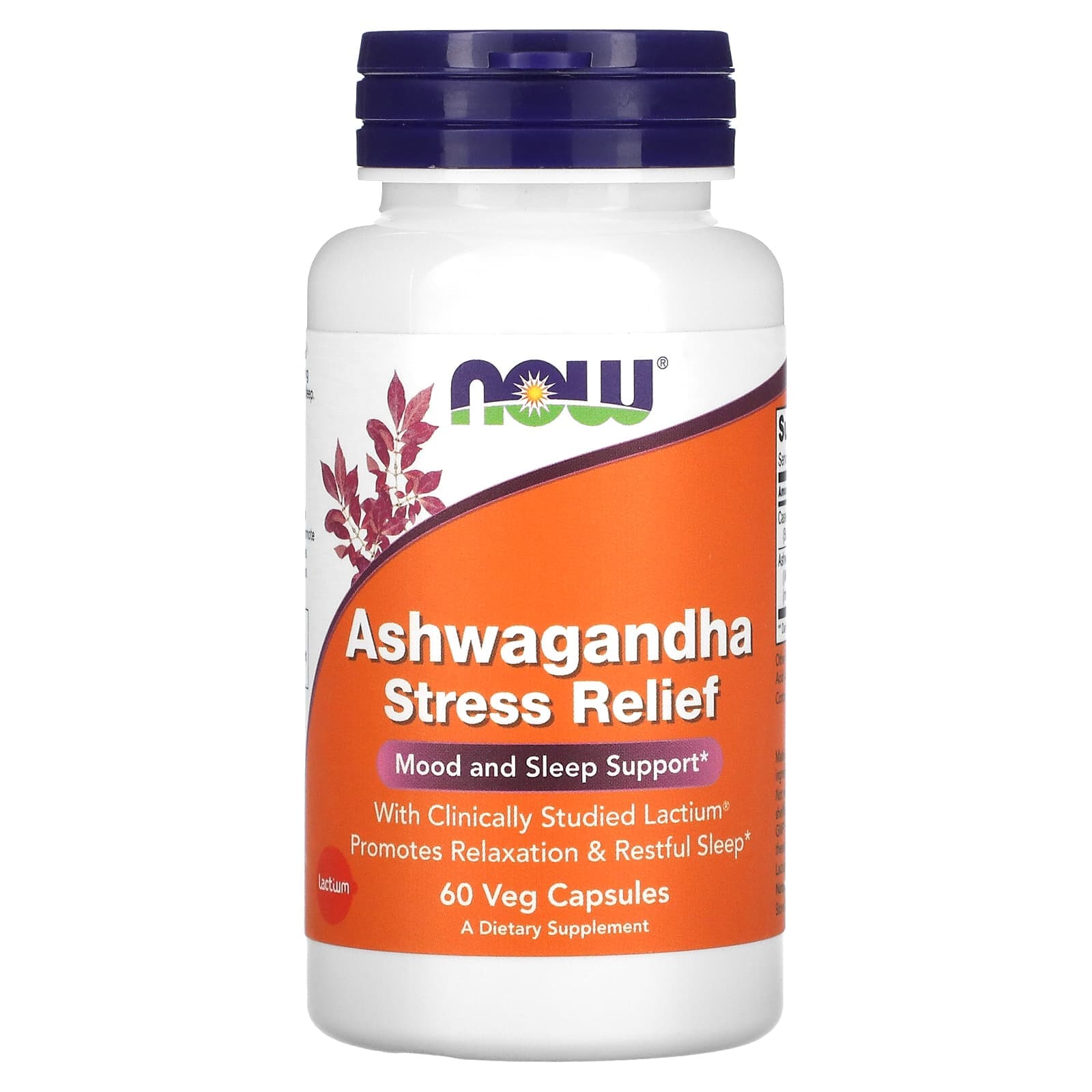 NOW Foods, Ashwagandha Stress Relief, 60 капсул