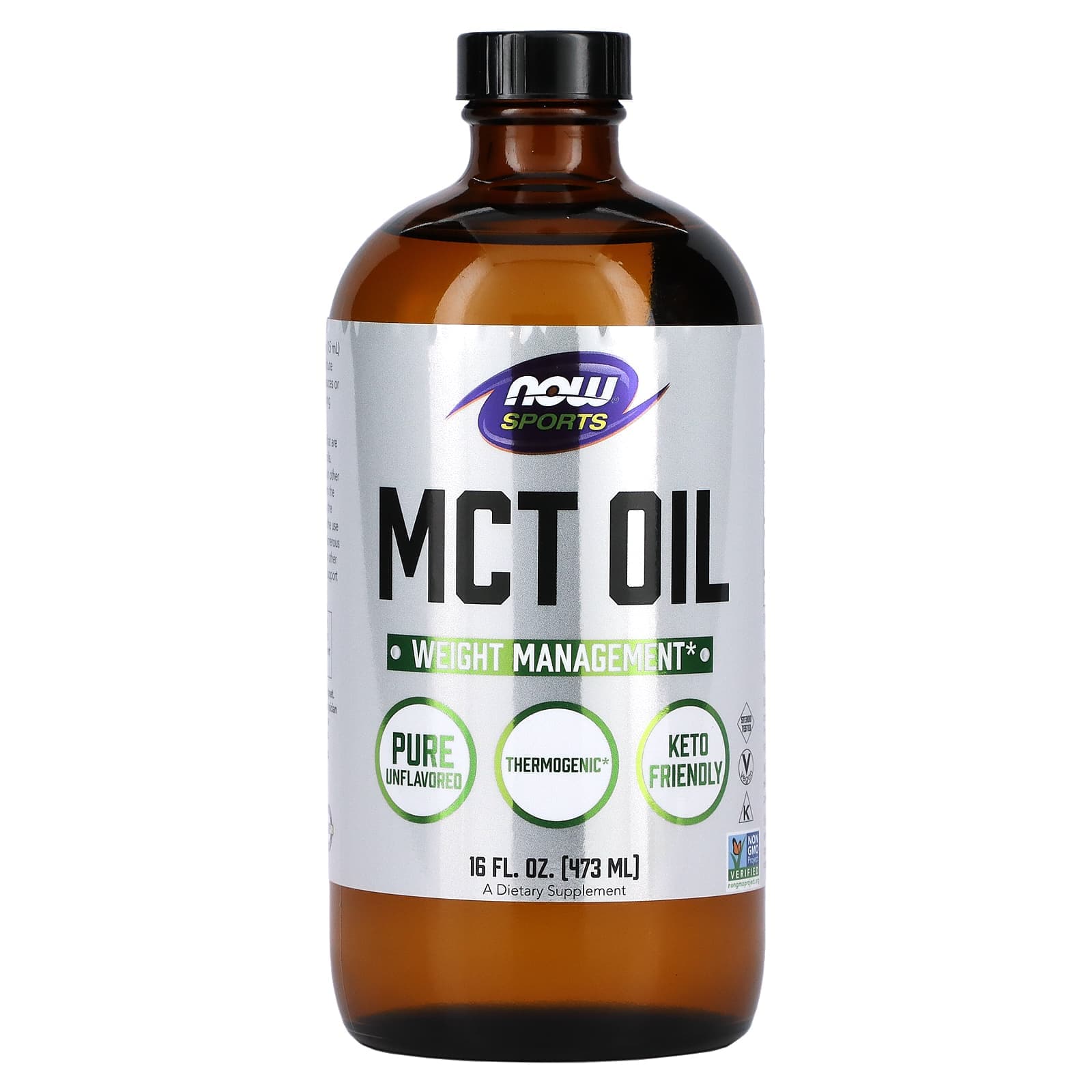 NOW Foods, Sports, масло MCT, нейтральный вкус, 473 мл